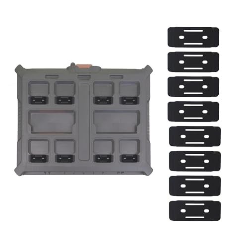 StealthMounts Mounting Feet for Milwaukee Packout System (Black) - 8 Pack