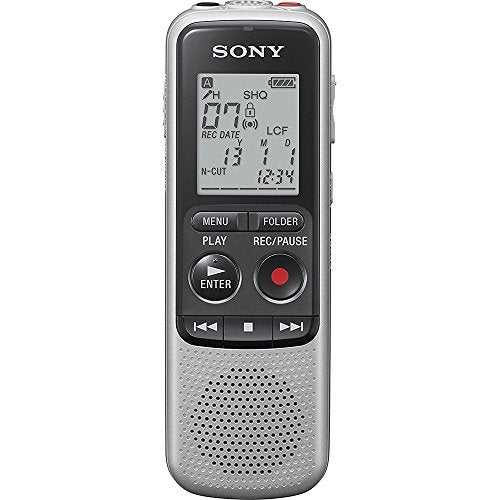 Sony ICD-BX140 4GB Digital Voice Recorder, Black, ICDBX140
