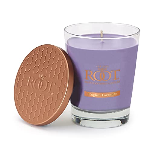 Root Legacy Veriglass Scented Beeswax Candle, English Lavender, Large