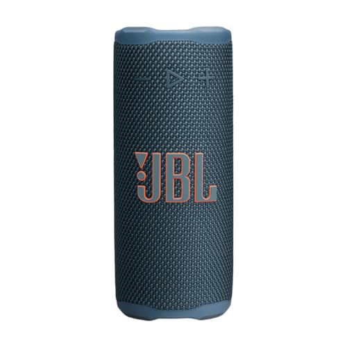JBL Grip, Bold JBL Pro Sound, Up to 14 Hours of Playtime, Ambient Light, Waterproof, dustproof, and Drop-Proof, Recycled Plastic and Fabric, Plus FSC Certified Paper Packaging, Blue