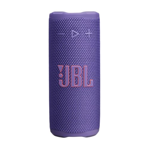 JBL Grip, Bold JBL Pro Sound, Up to 14 Hours of Playtime, Ambient Light, Waterproof, dustproof, and Drop-Proof, Recycled Plastic and Fabric, Plus FSC Certified Paper Packaging, Purple