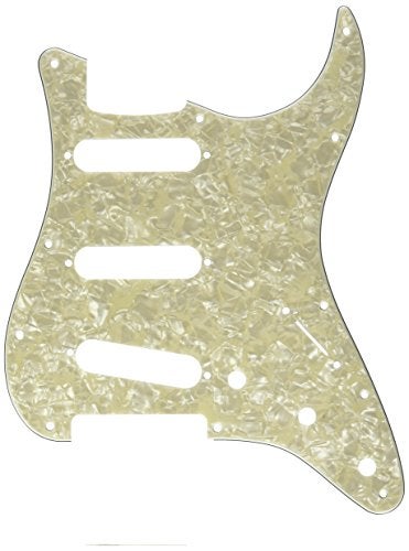 Fender Modern Pickguard, Stratocaster, 11-Hole - Aged White Moto