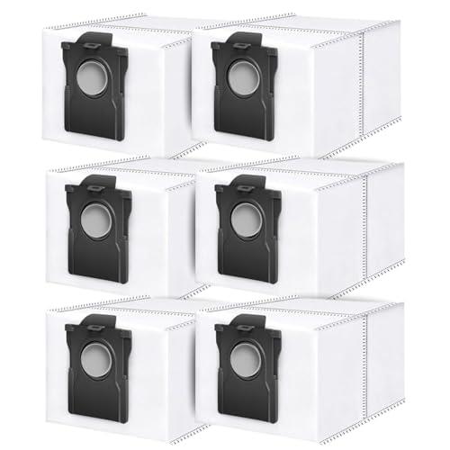 Hygieia 6-Pack Dust Bags for Dreame L10S Plus/ L10s Pro Ultra Heat/ X40/ X50/ L40S Pro Ultra/ L40S Ultra/ L30 Ultra Robot Vacuums - 3.2L High-Capacity, Auto-Seal, Premium Filtration