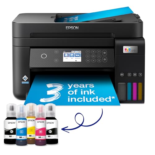Epson EcoTank ET-3850 A4 Multifunction Wi-Fi Ink Tank Printer, with Up to 3 Years of Ink Included