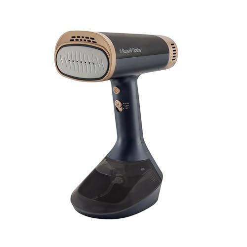 Russell Hobbs Supreme VacuSteam Handheld Steamer, RHC2855, Ceramic Heated Press Plate, 24g Steam Output With 1500W, Cleaning Brush, Lengthy Cord For Easy Reach