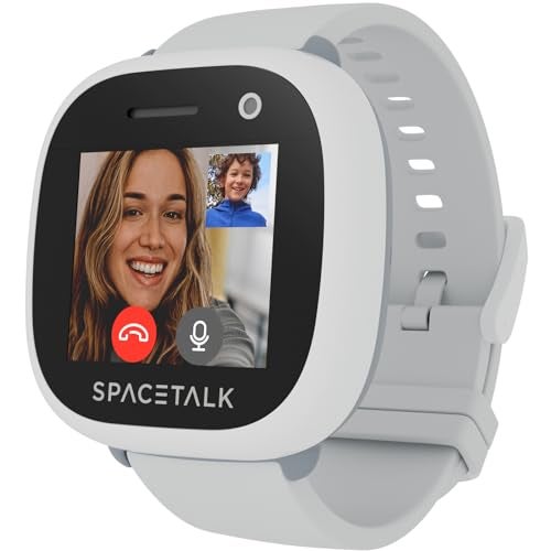 Spacetalk Adventurer 2 Smartwatch (Frost) | Kids Smart Watch with 4G, GPS, Text & Video Calling | 5MP Camera | Splashproof | Sim Included | Tough Screen | *Mobile Plan Required (Sold Separately)*