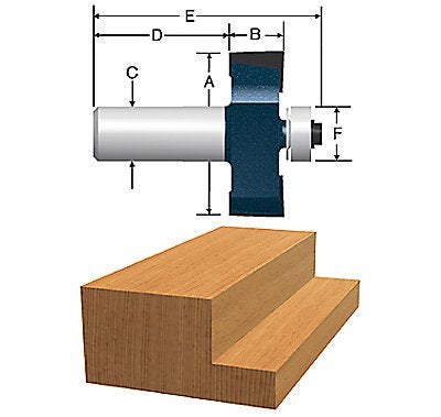 Bosch 85614MC 1/2 In. Rabbeting Router Bit