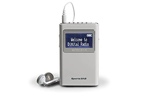 Roberts Radio Sports DAB5 DAB/DAB+/FM Personal Digital Radio - White
