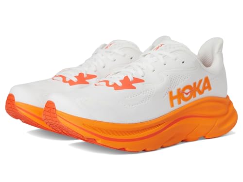 Hoka Men's Clifton 10 Sneaker, Orange Zest, 12