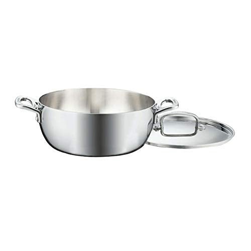 Cuisinart FCT3545-24 French Classic Tri-Ply Stainless 4-1/2-Quart Dutch Oven with Cover