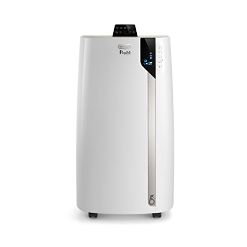 De'Longhi Pinguino Care4Me PAC EX130WIFI, Portable Air Conditioner with MyEcoRealFeel Technology, 13,000 BTU/h, 3,3 KW, 120m3, Gas R290, 65dB, Energy Class A, App and Voice Control, White