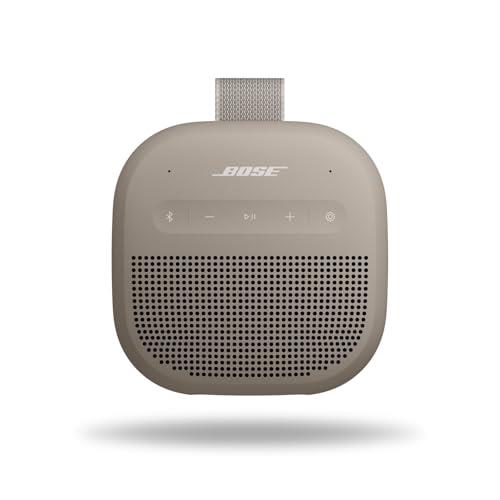 Bose SoundLink Micro Portable Bluetooth Speaker (2nd Gen), Wireless Outdoor Speaker, Up to 12 Hours Battery Life, Waterproof and Dustproof, Sandstone
