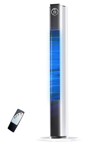 Leaf-Free Vertical Cold Tower Fan for Bedroom, Bladeless Fan for Office