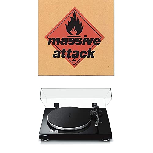 Yamaha TT-S303 Black Turntable and Massive Attack - BLUE LINES (2016) (LP) [Bundle]
