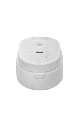 Panasonic 5.5 Cup 1L Premium Rice and Multi Cooker with Fuzzy Logic and 3D Heating, 24 Hour Timer, Non-Stick Pan and 10 Auto Menus for Rice, Porridge, Bread, Cake, Soup, Slow Cook and More, White (SR-DL104WST)