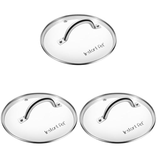 Instant Pot Genuine Tempered Glass Lid, Clear, 2.8L (Pack of 3)
