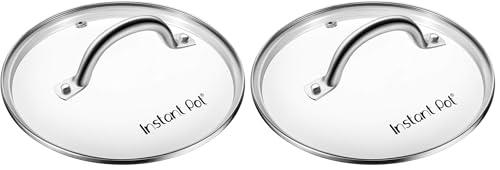 Instant Pot Genuine Tempered Glass Lid, Clear, 5.7L (Pack of 2)