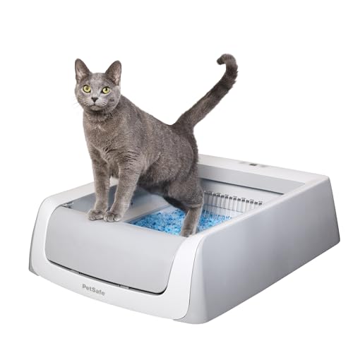 PetSafe ScoopFree Crystal Pro Self Cleaning Cat Litter Box, Includes 1 Disposable Crystal Litter Tray