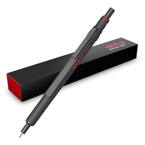 rOtring 2204409 600 Dark Stone 0.5mm Rottling Mechanical Pencils in Presentation Box