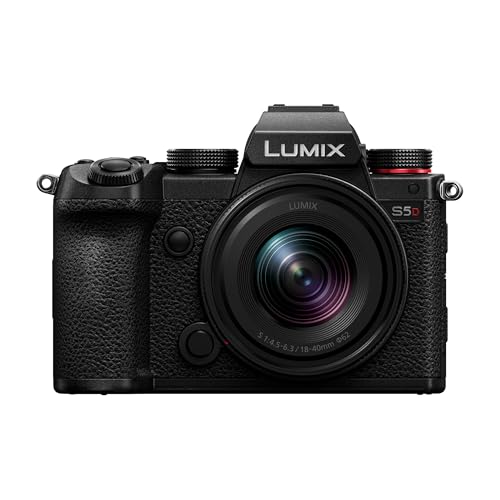 Panasonic DC-S5DNE-K Lumix S5D Full Frame Mirrorless Camera Body, 24.2MP, 4K 60P Recording, Live View Finder, Free Angle Monitor, Wi-Fi, Bluetooth, with S-R1840E 18-40 mm S Lens, Black