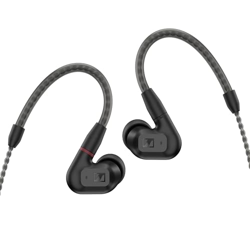Sennheiser IE 200 Wired Audiophile Stereo Earphones - Corded in-Ear Buds with High Fidelity Superior Clear Sound, True-to-Life Voicing and an Impactful Bass - Black