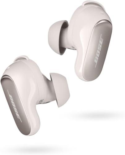 Bose QuietComfort Ultra Wireless Noise Cancelling in-Ear Earbuds, Bluetooth Noise Cancelling Earbuds with Spatial Audio and World-Class Noise Cancellation, White Smoke