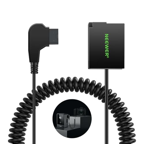 NEEWER D Tap to DMW-BLC12 Dummy Battery for V Mount Battery, Compatible with Panasonic Lumix DMC-G7 G85 G5 FZ300 FZ2500 FZ1000 GH2 FZ200 G6 GX8 DC-Z1000 II G95 Sigma FP FP L V-LUX 5, VP-BLC12