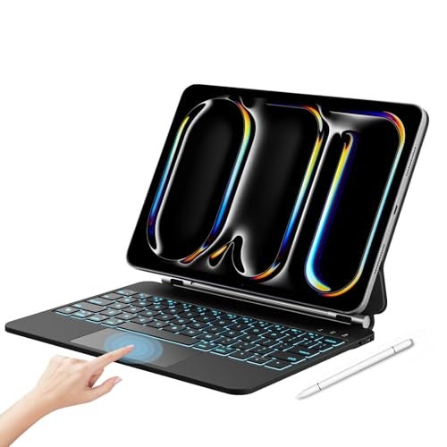 iXTRA Magic iPad Keyboard Case with Floating Cantilever Stand Trackpad Backlight