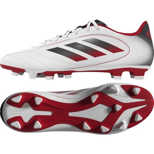 adidas Performance Goletto IX Firm Ground/Multi Ground Adult's Football Boots, White/Core Black/Better Scarlet, 14 US Womens/13 US Mens