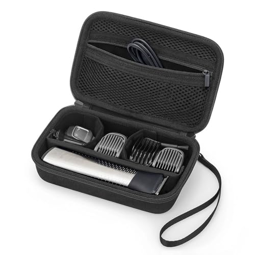 Travel Storage Case for Philips Norelco Multigroom Series 3000 5000 7000, MG3740/40, MG5910/49, MG7750/49, Protective Organizer for Beard Face Ear Hair Trimmer, Attachments, Hair Clipper Shaver