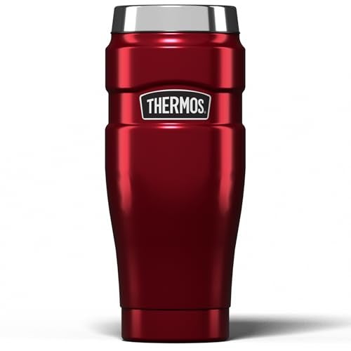 Thermos Stainless Steel King Travel Tumbler, Red, 470 ml