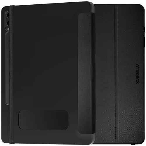 OtterBox React Folio Case for Samsung Galaxy Tab S10+/S9+, Black | Shockproof, Drop-Proof, Ultra-Slim Protective Folio Case, Tested to Military Standard, No Retail Packaging