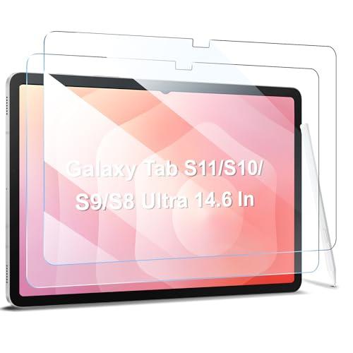 ZtotopCases 2 Pack Screen Protector for Samsung Galaxy Tab S10 Ultra/Tab S9 Ultra/Tab S8 Ultra 14.6 Inch 2024/2023, High Definition Tempered Glass