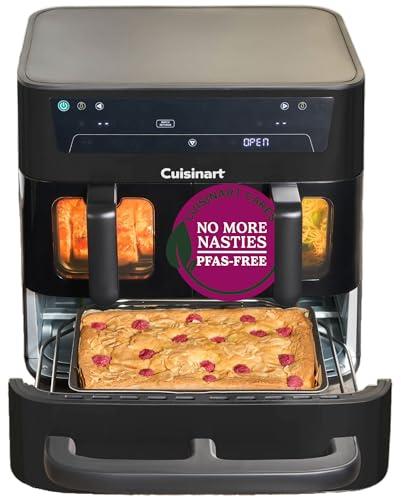 Cuisinart Tri Zone 5-Quart Skillet & Oven | PFAS Free | XXXL Capacity | 3 Independent Cooking Zones | 4.3L Double Air Fry Baskets + 5L Oven Drawer | Cooking Functions