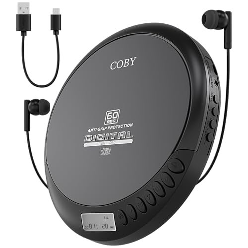 Coby CD-191-BLK Portable Anti-Skip/Compact CD Player