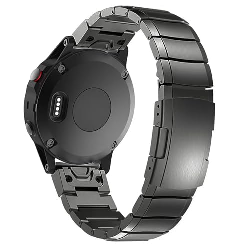Synsing 26mm Titanium Metal Quick Release WatchBand Compatible for Fenix 8 51mm/Enduro 3 51mm/Fenix 6X Pro/7X Pro/5X Plus,22mm Band for Garmin Fenix 8 47mm/E 47mm/Fenix 6 Pro/7/5 Plus/Forerunner 965