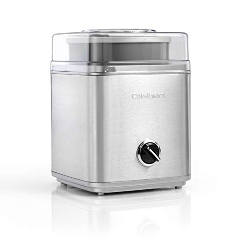 Cuisinart Deluxe Ice Cream Maker, Frozen Yogurt Maker & Sorbet Maker, Homemade Desserts, Easy to use at Home, Ready in 25 Minutes, 5 Year Guarantee, 2L Capacity, Silver ICE30BCU