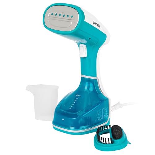 Beldray BEL0815 Multisteam Pro Portable Handheld Garment Clothing Steamer, 1200 W, Turquoise/White, 15cm