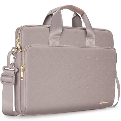 KIZUNA Laptop Sleeve Case 15.6 Inch Computer Shoulder Bag for for MacBook Air 15 M2/MacBook Pro M1 M2 Max/16" IdeaPad Slim 5/16 Lenovo Legion Slim 5i Gen 8/Gaming 3i/HP Envy x360 15/Dell XPS 15,Khaki