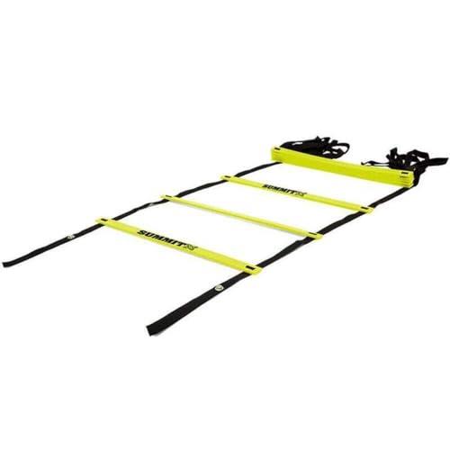 SUMMIT Agility Ladder with Printed Card - 4 m Training Ladder with Printed spacing Card for Footwork Drills, Coaching and Fitness setups - One Size