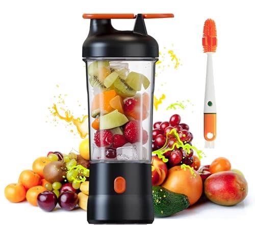Portable Blender for Juicer and Shakes and Smoothies, 750ml USB-C Rechargeable - Mini Small Blender Cup for Kitchen, Office, Gym