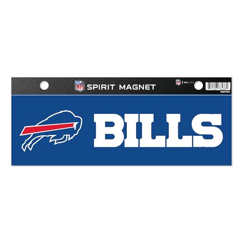Rico Industries NFL Football Buffalo Bills 4 x 10 Team Spirit Magnet - Car, Home Décor - Refridgerator, Office, Kitchen