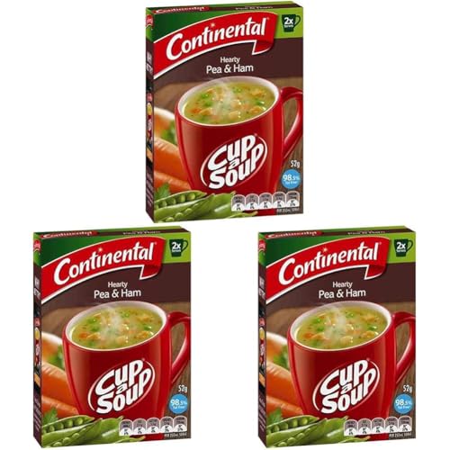 CONTINENTAL Cup-A-Soup | Pea & Ham with Croutons, 6 pack, 52g