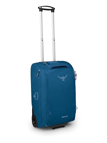 Osprey Daylite 40L Carry On Travel Wheeled Duffel Bag, Night Shift Blue, Night Shift Blue, One Size, Wheeled Duffel Bag