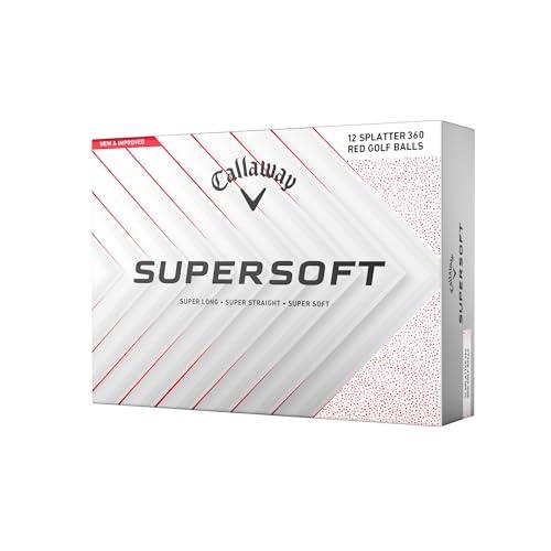 Callaway Golf Supersoft Golf Balls (2025, Red Splatter)