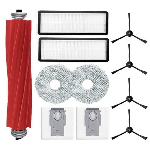 Replacement Parts for Roborock Qrevo S/Q Revo MaxV Robot Vacuum Accessories 1 Main Brush 4 Side Brush 2 HEPA Filter 2 Mop Pad 2 Dust Bags