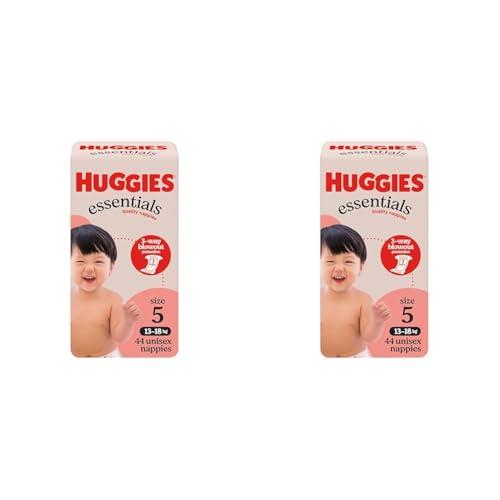 Huggies Essentials Nappies Size 5 (13-18kg) 44 Count (Pack of 2)