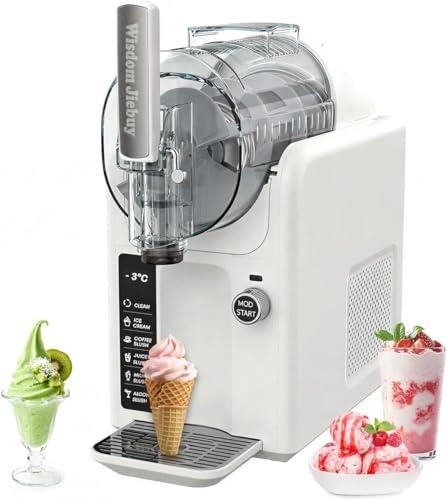 5 IN1 Ice Cream Maker Slushie Machine for Home - 2L Slushy Machine Maker No Ice Needed Self Cleaning, Frozen Drink Machine, 5 Preset for Soft Serve Ice Cream, Slushie, Margarita, Frappés, Milkshake