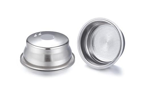 Pressurized Filter Basket Compatible with Breville sage BES870/875/880/878/890/810 Barista Infuser Bambino Plus BES 500 Two Cup Dual Wall Filter, 54mm Coffee Machine Replacement Accessories