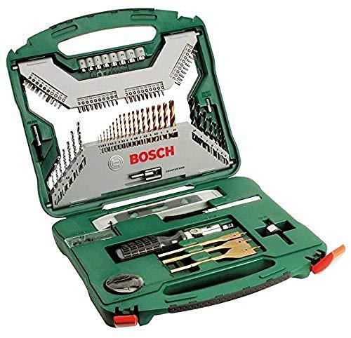 Bosch Accessories Bosch 100-Piece X-Line Titanium Drill and Screwdriver Set (Wood, Stone and Metal, Drill Accessories)